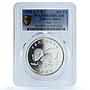 Taiwan 100 dollars Year Rat Y#583 Lunar Mouse PR 69 PCGS silver coin 2008