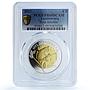 Luxembourg 5 euros Hyla Arborea KM-149 Fauna Frog PR 69 PCGS bimetal coin 2017