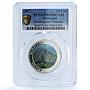 Nicaragua 10 cordobas Momotombo KM-128 Ibero-American PR69 PCGS silver coin 2017