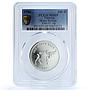 Vietnam 100 dong Water Buffalo KM-19 Protection Bull MS 69 PCGS silver coin 1986