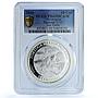 Nicaragua 10 cordobas Sea Turtle Paslama F15 KM-116 PR 69 PCGS silver coin 2016