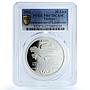 Turkiye 30 lira Kazakhstan Independence Flag Map PR 67 PCGS silver coin 2021