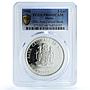 Malta 5 liri Central Bank KM-87 Anniversary Building PR 68 PCGS silver coin 1988