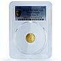 Cook Islands 10 dollars Pope John Paul II KM-1178 PR 70 PCGS gold coin 2005