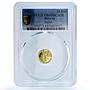 Belarus 10 roubles Ballet KM-343 Culture Art Dance PR 69 PCGS gold coin 2007