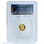 Laos 10000 kip Goddess of Sea KM-142 Mazu PR 70 PCGS gold coin 2006