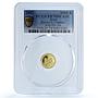 Laos 1000 kip Rennes Chateau KM-161 Architecture Castle PR70 PCGS gold coin 2007