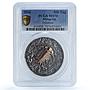 Mongolia 500 togrog Trilobite KM-358 Evolution Life MS 70 PCGS silver coin 2016