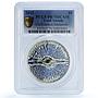 Cook Islands 5 dollars Chelyabinsk Meteorite Space PR 70 PCGS silver coin 2013