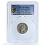Vatican 20 centesimi Pius XI KM-3 Berman-3359 St. Peter MS 65 PCGS Ni coin 1929