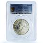 Taiwan Republic 60th Anniversary LM-974 X#M615 MS 65 PCGS silver medal 1971