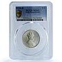 Somaliland Italy 5 lire Vittorio Emanuele III KM-7 MS 63 PCGS silver coin 1925