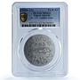 Faeroe Islands J F Kjolbro 10 Kroner Token Sieg-14 Fish MS 62 PCGS aluminum 1930