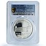 Oman 1 rial Bani Bu Hassan Castle KM-125 Architecture PR70 PCGS silver coin 1995