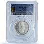 Chad 2500 francs Fidel Castro Revolutionary Communism MS70 PCGS silver coin 2021