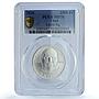 Chad 2500 francs Vladimir Lenin USSR Communism MS 70 PCGS silver coin 2020