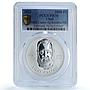 Chad 5000 francs Fidel Castro Revolutionary Communism PR70 PCGS silver coin 2021