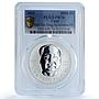Chad 5000 francs Mao Tse Tung History China Communism PR70 PCGS silver coin 2021