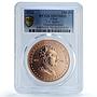 Chad 100 francs Stalin Generalissimus USSR Communism MS 70 PCGS copper coin 2023