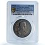 Germany Weimar Kohl Flight Bremen Kienast-935 Plane SP 62 PCGS silver medal 1928