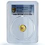 Andorra 5 diners Brown Bear KM-118 Wildlife Fauna PR 70 PCGS gold coin 1996