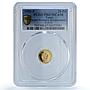 Tonga 20 paanga Rural Women Advancement KM-65 FAO PR 67 PCGS gold coin 1980