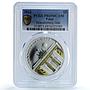 Palau 5 dollars Brandenburg Gate KM-415 Wonders PR 69 PCGS silver coin 2012