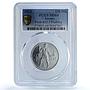 Germany Weimar Frieberg 1000000 mark Funck-635.1 MS 63 PCGS aluminum coin 1923
