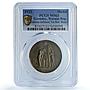 Germany Weimar Inflation 1 November MS 63 PCGS brass medal 1923