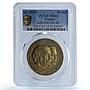 Germany Weimar Bismarck Hindenburg Gilt Schl-106 MS 62 PCGS bronze medal 1931
