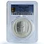 Mexico 5 pesos Jaguar Type 1 KM-596 Precolombina MS 67 PCGS Ag coin 1996