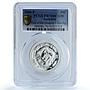 Australia 50 cents Year Dragon KM-522 Lunar Series 1 PR 70 PCGS silver coin 2000