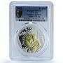 Ukraine 10 hryvnias Our Anthem Gilt State Symbols MS 70 PCGS silver coin 2025