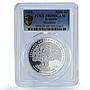 Armenia 5000 dram Armenian Congress KM-104 Oak Tree PR 69 PCGS silver coin 1999