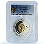 Kazakhstan 500 tenge Seal Ring Gilt KM-89 Nomads Art PR 70 PCGS silver coin 2007