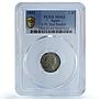 Spain 2 reales Isabella II Madrid KM-599.2 Cal-363 MS 65 PCGS silver coin 1852