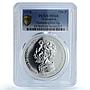 Colombia 750 pesos Hummingbird KM-265 Wildlife Fauna MS 68 PCGS silver coin 1978