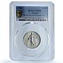 France 1 franc Republic Piedfort KM-PE330 Sower SP 68 PCGS nickel coin 1960