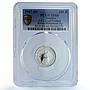 Namibia 100 rand Reiter X#E2 ESSAI Elephant Horseman SP66 PCGS silver coin 1987