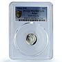 Belize 10 cents Elizabeth II KM-92a Hermit Bird PR 69 PCGS silver coin 1984