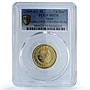 Spain Ferdinand II 4 Ducado 1479 Restrike Gilt MS 70 PCGS silver coin 2000-02 M