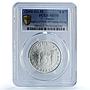 Spain Mexico 8 Reales Pillar Dollar 1733 Restrike MS 70 PCGS silver coin 2000-02