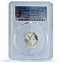 Mexico 1/10 onza Libertad Angel Independence KM-610 PR 67 PCGS silver coin 1996