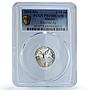 Mexico 1/10 onza Libertad Angel Independence KM-610 PR 69 PCGS silver coin 2004