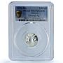 Mexico 1/10 onza Libertad Angel Independence KM-543 PR 69 PCGS silver coin 1995
