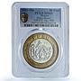 Mexico 50 pesos Nino Nine Heroes KM-571 History MS 65 PCGS bimetal coin 1995