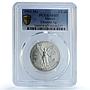 Mexico 1/2 onza Libertad Angel of Independence KM-545 MS67 PCGS silver coin 1993