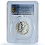 South Africa 5 cents White Rhinoceros KM-355 Fauna PR 69 PCGS silver coin 2003