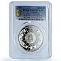 Vietnam 10000 dong Year Snake Holographic Lunar Calendar PR 69 PCGS Ag coin 2001