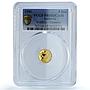 Andorra 5 diners Chamois KM-117 Wildlife Fauna Goat PR 68 PCGS gold coin 1996